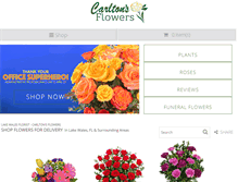 Tablet Screenshot of carltonsflowers.com